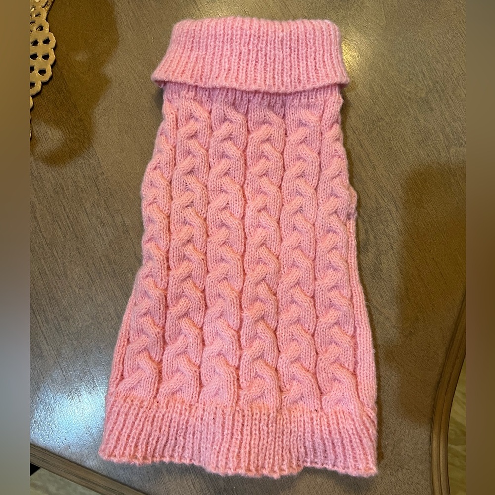 Small Dog Pet Clothing Knit Collared Sweater